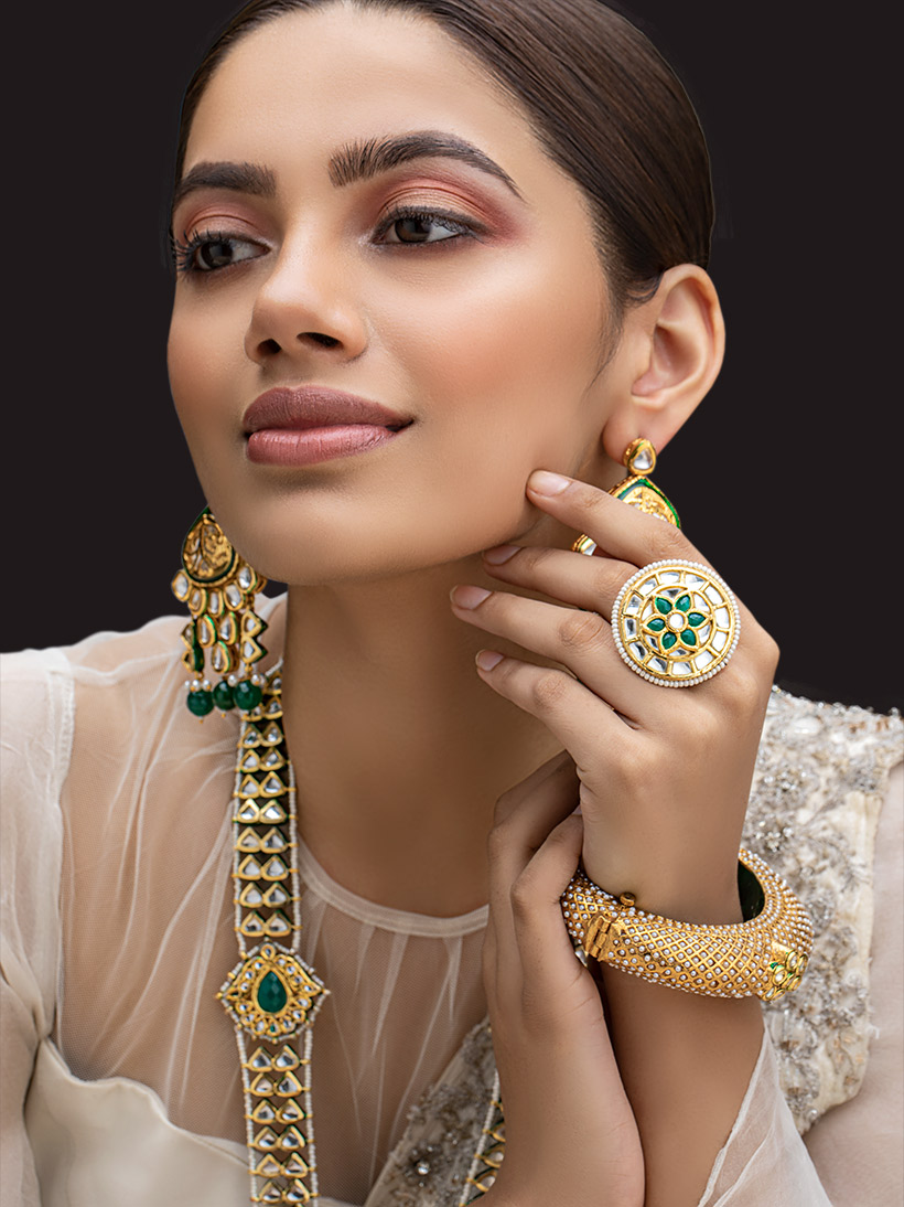 Jaipuri Ruby Kundan Ring / Sabyasachi Ring / Amrapali Rajwadi Bridal Ring /  Emerald Ruby Ring / Statement Ring / Indian Wedding Ring - Etsy