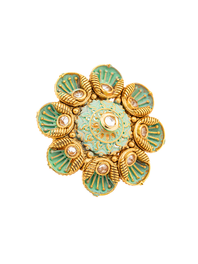 Mint Meena Ring